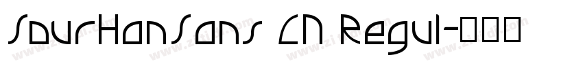SourHanSans CN Regul字体转换